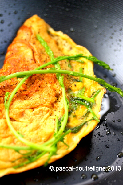 omelette aux asperges sauvages