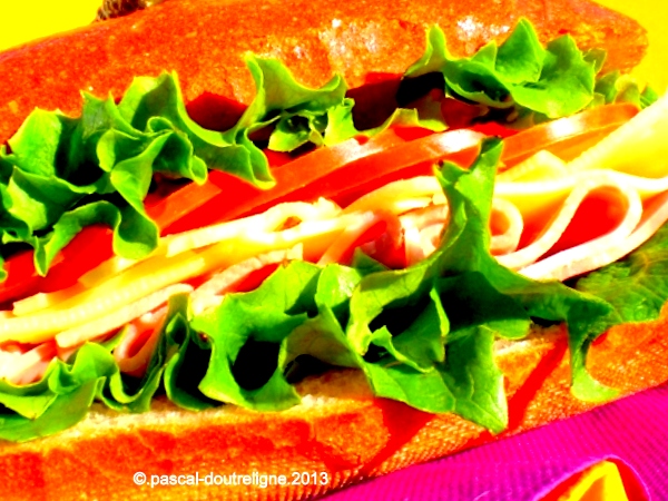 sandwich parisien illustration